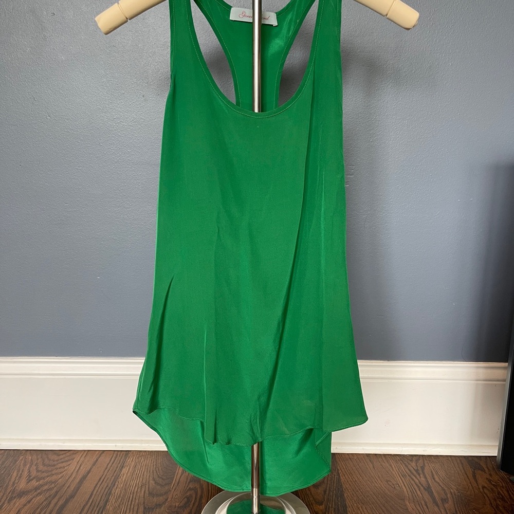 Geren Ford silk emerald tank